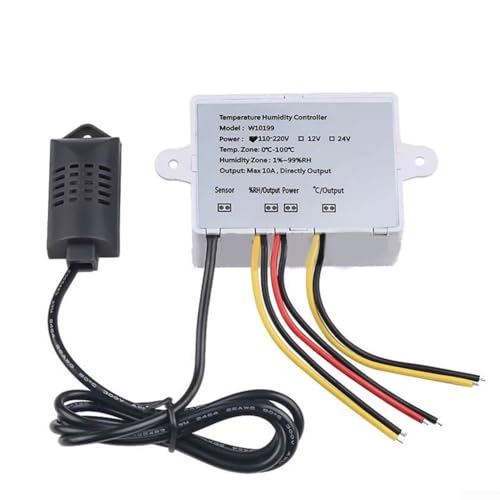 Controlador digital inteligente de temperatura y humedad LCD doble propósito de 12V 6