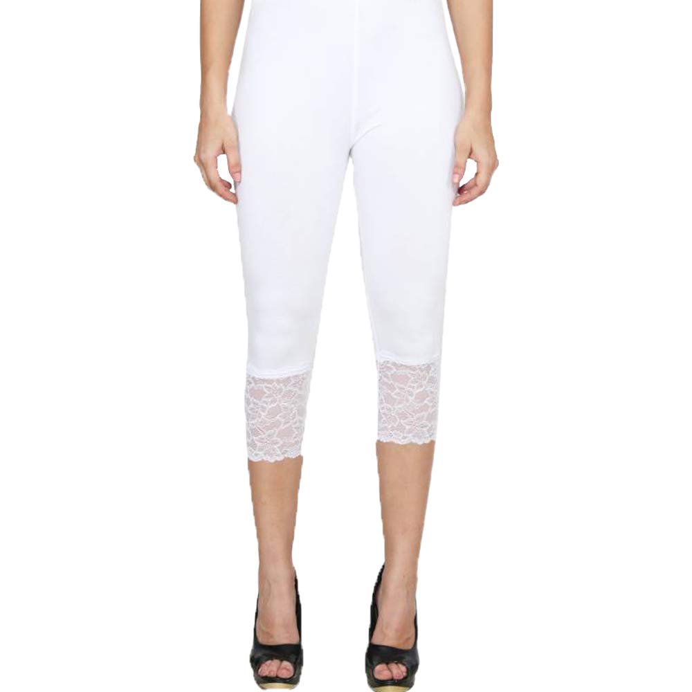 shafista Cotton Lycra Stretchable Net Capri Free Size-picture-28