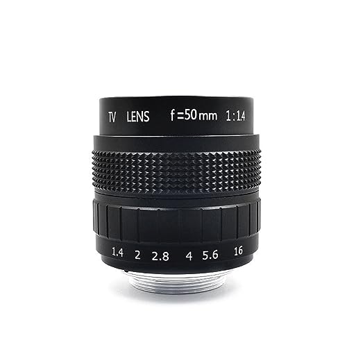 Objectif caméra industrielle 50mm f1.4 pour l'automatisation des ateliers