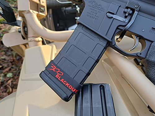 Cedar Mill Fine Firearms 5 Pack - Sparta 300 Blackout Magazine Marking Band For Rifle, Rubber Mag Caliber Identification 300 Aac Blk Accessories #TOP6
