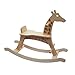 Jirafa balancín (caballo balancín) de madera: juguete a partir de 1 año con anillo de asiento, sin plástico