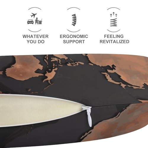 Almohada de viaje espuma viscoelástica 30 cm U miniatura 5
