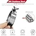 CUKAYO T-bolt Hose Clamps with Handle-304 Stainless Steel Intercooler Pipe Tube Clamp, 60-63mm(2.36-2.48