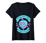 19PRDV00152A-003 Disney Villains Every Love Story Needs A Villain Valentine\'s Maglietta con Collo a V