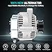 Farrme 13754 Car Alternators Fit for Toyota Camry Alternator 1997-2001 L4 2.2L, Solara 1999-2001 L4 2.2L Automotive Replacement Alternators 111468, 1012119510, 101211-9580, 9661219951 80Amp Alternator