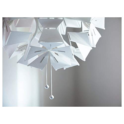 Ikea Ramsele Adjustable Geometric Shaped (White 17In. / 43Cm) Pendant Lamp #TOP6