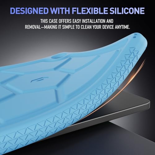 Coque silicone Samsung Galaxy Tab A11 Plus Poetic TurtleSkin bleue - 6