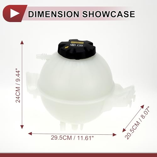 HEROFFIX 1 Set Engine Coolant Reservoir Water Expansion Tank for BMW X3 X4 G01 G02 2018-2020 2.0L 3.0 Coolant Radiator Reservoir Bottle with Cap No.17138742660 by HEROFFIX - Used condition - Image 5