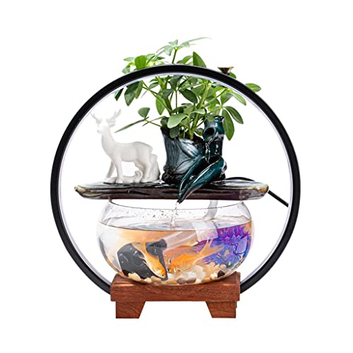 Fontaine d'eau zen de bureau : créez un espace relaxant avec cascade en verre