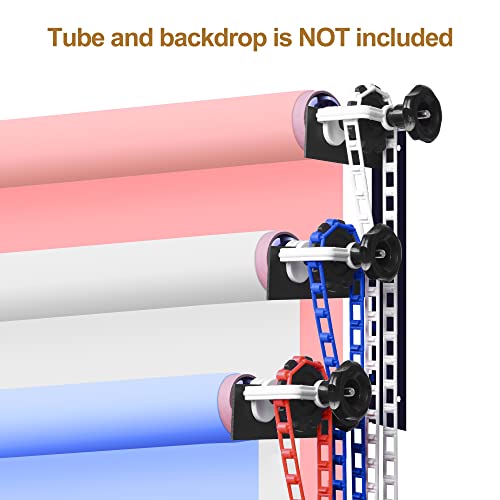 Emart Photography Backdrop Wall Mount 3 Rollers Support System, Manual Photo Background Roller System, Wall Ceiling Mount For Studio Live Streaming #TOP7