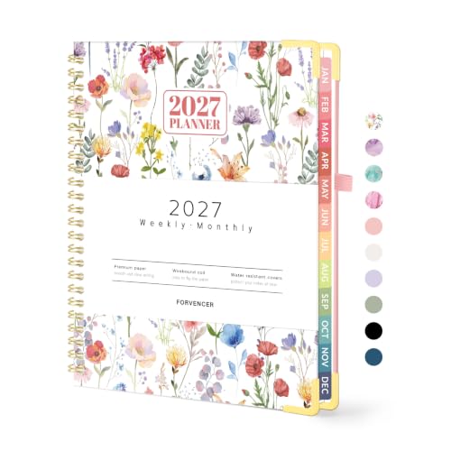 Forvencer 2027 Planner, Hardcover Calendar Planner Jan - Dec 2027, 6"x8"