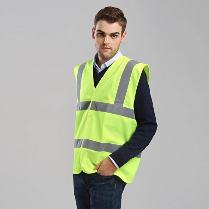Gilet de sécurité réfléchissant durable XL pour éviter les risques de chantier - 5
