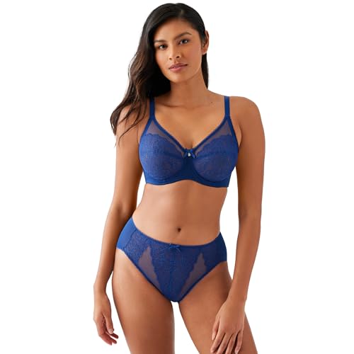 Image of Wacoal Women's Retro Chic Unlined Mesh Full Coverage Underwire Bra, 855186