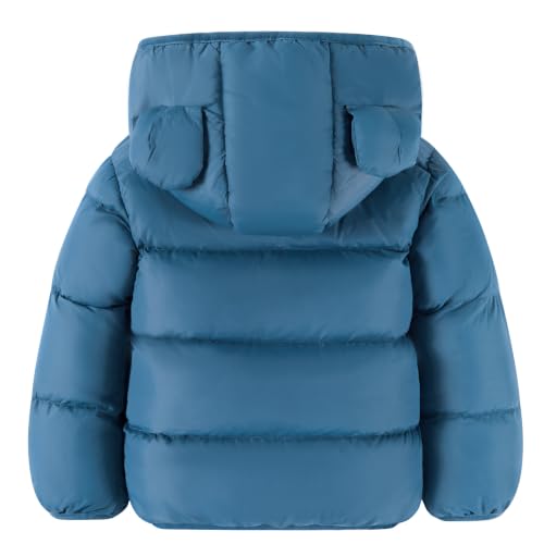 Image of BFUSTYLE Baby Toddler Coats Boys Girls Bear Ear Hooded Puffer Jackets 6M-5T