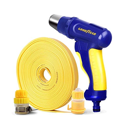 HRYBD Watering Hose, PVC Wear-resistant Explosion-proof Hose With Multi-function Nozzle Water Gun And Leak-proof Joint For Watering (Size: 15M)