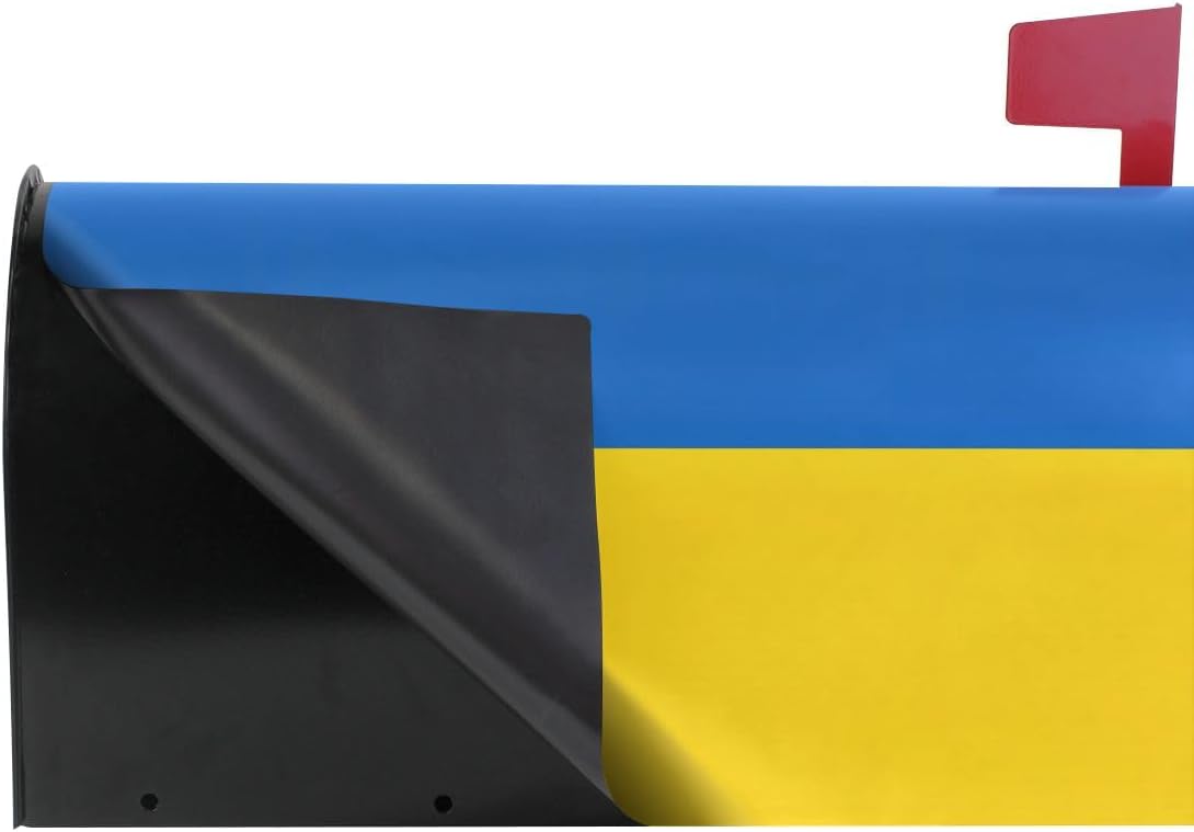 CHIFIGNO Ukraine Flag Mailbox Covers Magnetic Large Size for Garden Yard Outdoor Decorations 20.8 x 25.4 in