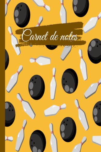 Carnet de notes quilles: Cahier quilles large ligné, cahier en papier ligné pour l'école, les étudiants, cadeau pour les enfants, les garçons, les filles, Carnet de quilles, Amateur de quilles