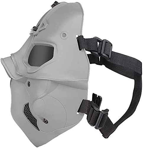 Masque Paintball CS Intégral - Protection PC Résistante Aux Chocs, Léger 0,3 Kg, Rembourrage éponge - Airsoft, équitation