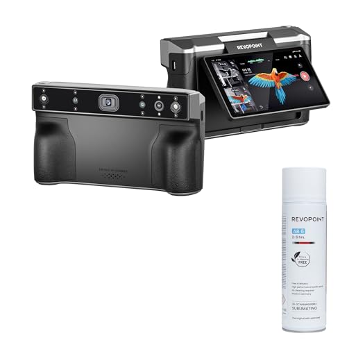 Revopoint MIRACO 3D Scanner & 3D Scanning Spray Bundle, 3D Scanner for 3D Printing Handheld, 16GB RAM