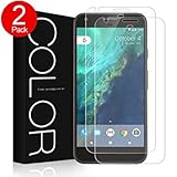 Google Pixel Screen Protector, G-Color [Updated Design]Google Pixel Tempered Glass[Ultra Clear][Easy to Install][Bubble Free]Screen Protector for Google Pixel (2 Pack)