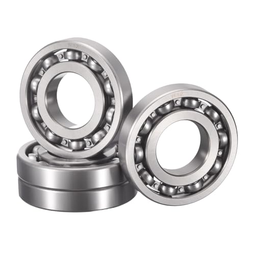 HiPicco R10-OPEN Deep Groove Ball Bearings, ID 5/8" x OD 1-3/8" x Width 9/32" Open Type Chrome Steel Ball Bearing Pre-Lubricated Chrome Steel Z2 Lever 4pcs