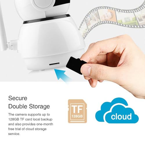 Image of 128GB TF Memory Card FAT32 Format Class 10 High Speed Reading /Writing 24 /7 Recording for Security Camera Dash Cam and More
