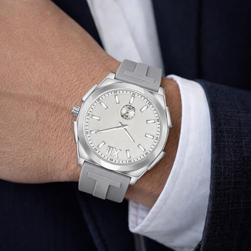 Image of styledose Men's Watch Analog Quartz with Chronograph & Silicone Strap -Casual & Formal Wrist Watch for Men