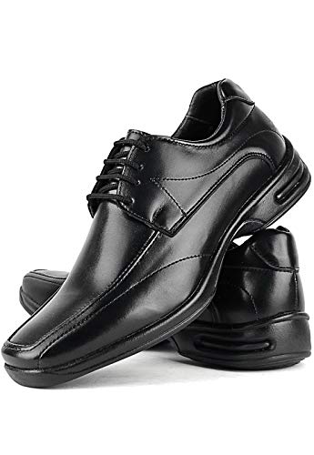 Kit 2 Pares de Sapato Social Anti Stress Ortopédico Conforto Marrom e Preto (40)