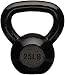 AmazonBasics Enamel Cast Iron Kettlebell - 25 Pounds, Black