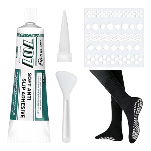 Socken Stopp Anti Rutsch Set Sock Stop Sockenstopper Flüssig Socken stopper flüssigkeit Antirutsch Kleber für Socken Sockenstopper für Wollsocken Socken Antirutsch für Socken 50 ml