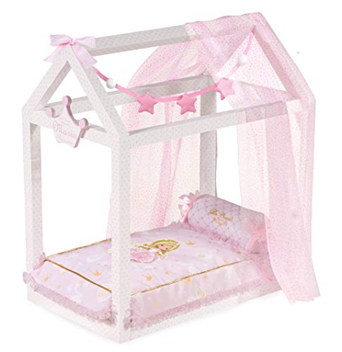DE CUEVAS TOYS-55028 CASITA CAMA MADERA PRINCESA DECUEVAS 55028, multicolor 4897022550288