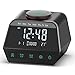 Produktbild Radiowecker Funkuhr Digital Wecker, Auto Dimmer, FM Radio Wecker, Temperaturanzeige, 5 Weckermusik, 12 White Noise Sound, LED Tischuhr Reisewecker mit USB-Ladeanschluss für Erwachsene & Kinder