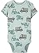 Simple Joys by Carter's Baby Boys' 6-Pack Short-Sleeve Bodysuits, Bear/Construction/Rhino/Stripe, 12 Months