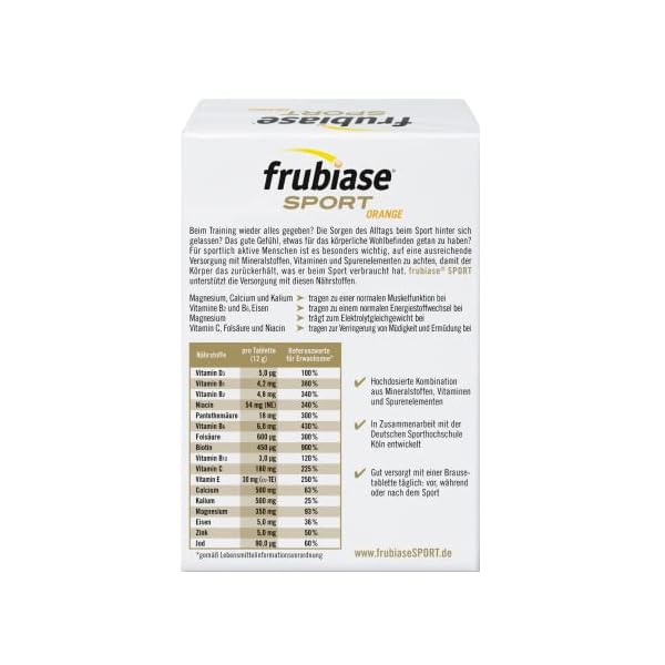 frubiase SPORT Orange - Nahrungsergänzungsmittel mit hochdosierten Mineralstoffen, Vitaminen und Spurenelementen… – Bild 3