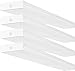 Hykolity 4FT LED Wraparound Light 40W 4 Foot LED Shop Lights For Garage, [2-lamp 32W Fluorescent Equiv.] 4400lm 5000K Daylight LED Wrap Light, Flushmount Office Ceiling Light Fixture ETL Listed 4 Pack
