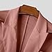 Men's Hollow Out Y2K Blazer Jacket Classic Single Breasted Slim Fit Long Sleeve Coat Wedding Party Fashion Jackets Pink-L