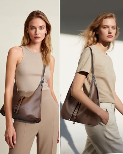 Bolso Hobo para Mujer en Cuero Vegano Ultra Suave miniatura 2