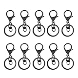 Manualidades o decoraciones colgantes: utilice estos llaveros de metal para colgar manualidades o decoraciones. El material duradero lo convierte en una opción práctica