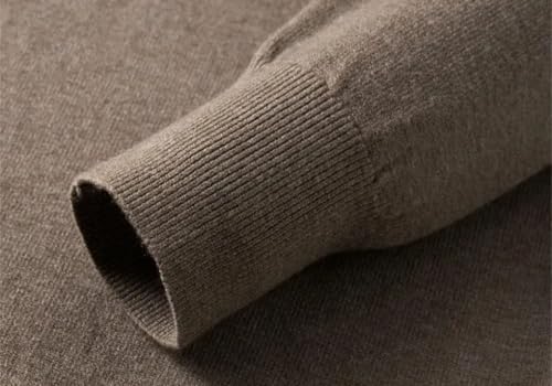 Men's Solid Color Casual Round Neck Simple Large Size Classic Lazy Style Long Sleeve Sweater3