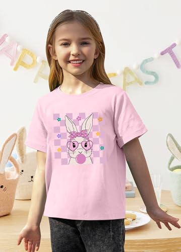 Image of CAZYCHILD Toddler Easter Shirt for Boys Girls:Funny Rabbit Graphic Printed Tee Cute Easter Casual Short Sleeve Gift Tops