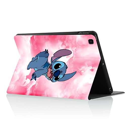 Cute Cartoon Case For Samsung Galaxy Tab S6 Lite 10.4 Inch 2022/2020 Model (Sm-P610/P613/P615/P619) -Kawaii Animal Printed Funda Folio Cover Leather Cases For Girls Women Teens（Pink） #TOP2