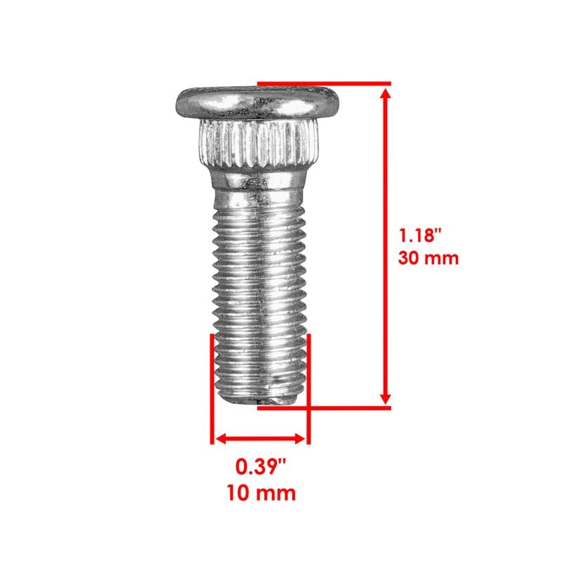 #US Replacement Parts 8 Front Or Rear Wheel Hub Stud Bolt for Yamaha for Grizzly 550 YFM550F FI 2009-2014 (diep#1725-10611)