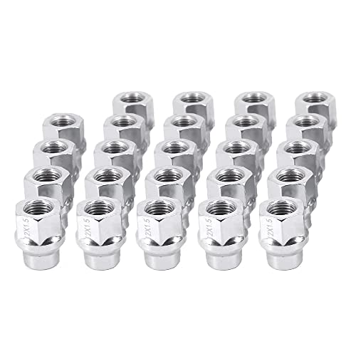 Image of 12x1.5 Extended (ET) Lug Nuts, Chrome, 24PCS | M12x1.5 ET, Open Ended, 7mm Shank, Aftermarket Wheels
