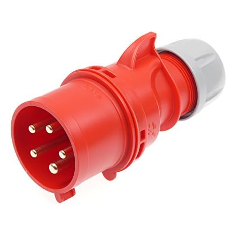 CEE Stecker 16A; 5-polig 6h 400 V Starkstrom Stecker Industriequalittät Cover