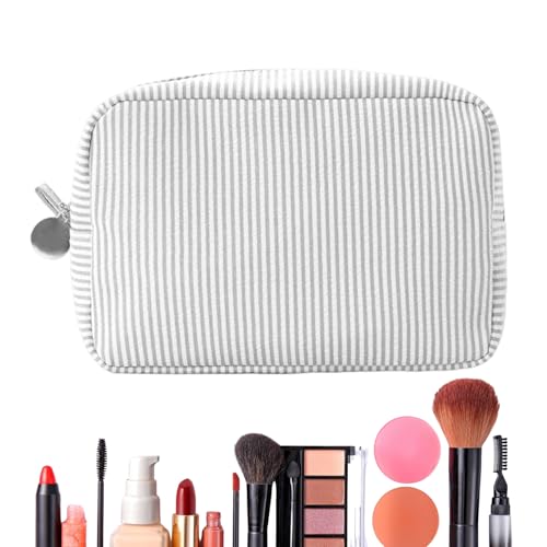 Kits de baño para mujer | Organizador de gran formato con apertura | Neceser con cremallera de viaje estética para mujeres gimnasio camping playa escuela, Negro , Se référer au descriptif