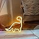 QiaoFei Baby-Dinosaurier-Neonschild für Kinder, Geschenke, LED-Dino-Lampe für Wanddekoration, Zuhause, Party, Urlaub, Dekoration, Tisch-Nachtlicht-Schilder, Warmweiß