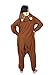 WOTOGOLD Animal Cosplay Costume Bear Unisex Adult Pajamas ,X-Large,Brown Bear