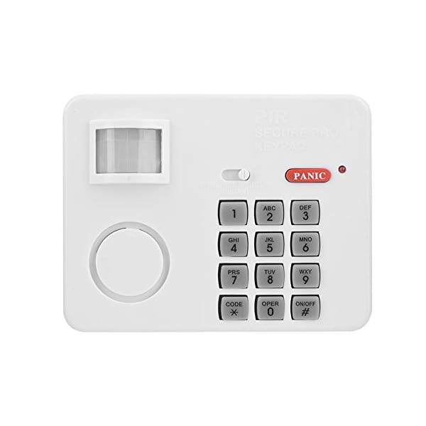 105DB Password Wireless Home Security Emergency Keypad Alarm Siren, 105° Alarm PIR Motion Sensor Detectors Door Window Home Security System