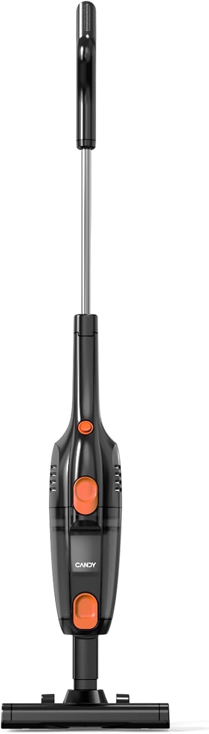 Aspiradora de mano con cable Candy, potente succión y eliminación de polvo con un solo clic, 3 en 1, para pisos duros, baldosas de cerámica, capacidad de 0,8 litros, fácil limpieza