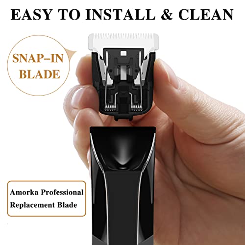 3 Pack Replacement Blades Fit For Manscaped Lawn Mower Groin Hair Trimmer Blade, Hygienic Snap-In Replacement Blades Compatible With Manscaped 4.0 3.0 2.0 Replaceable Blade, Black #TOP1